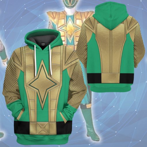 Gearhumans 3D Green Samurai Rangers Ninja Storm Custom Tshirt Hoodie Apparel