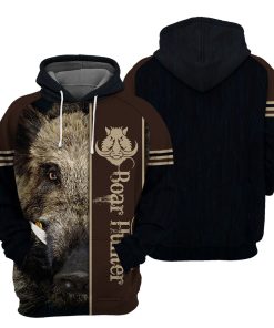 Gearhumans Boar Hunting - 3D All Over Printed Shirt