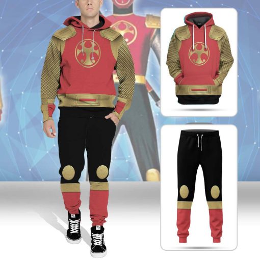 Gearhumans 3D The Crimson Thunder Rangers Ninja Storm Custom Sweatpants 6 Gearhumans 3D The Crimson Thunder Rangers Ninja Storm Custom Sweatpants - Image 6