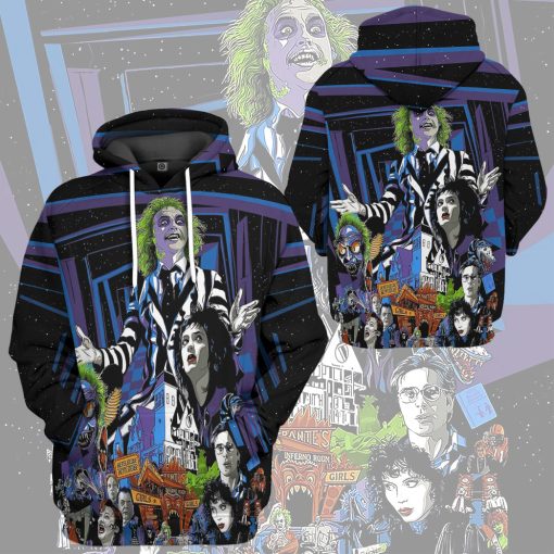 Gearhumans 3D Beetlejuice Time Custom Hoodie Tshirt Apparel - Image 10