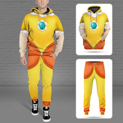 Gearhumans 3D Princess Daisy Custom Sweatpants - Image 4