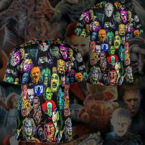 Gearhumans 3D Horror Collection Characters Custom Hoodie Tshirt Apparel - Image 9