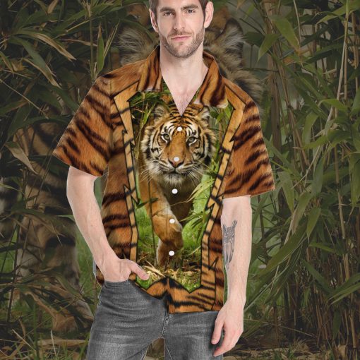 Gearhumans 3D Jungle Tiger Custom Hawaii Shirt - Image 6