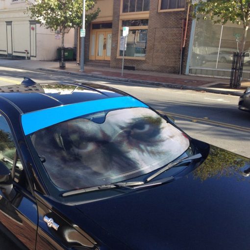 Gearhumans 3D I Am The Joker Custom Car Auto Sunshade - Image 6