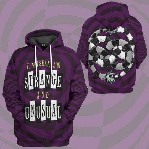 Gearhumans 3D Beetlejuice Strange and Unusual Custom Hoodie Tshirt Apparel - Image 10