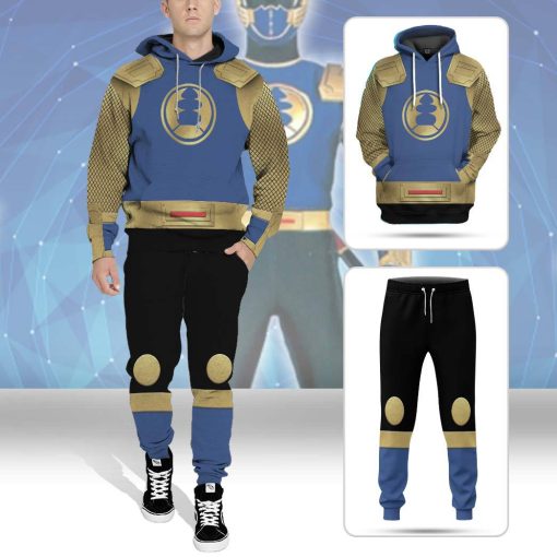 Gearhumans 3D The Navy Thunder Rangers Ninja Storm Custom Sweatpants