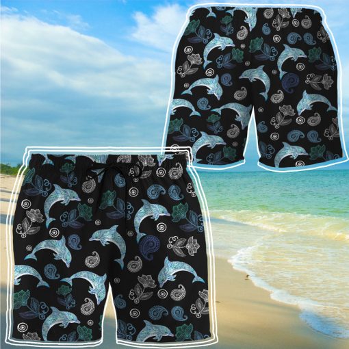 Gearhumans 3D Dolphins Custom Beach Short - Image 6