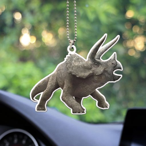Gearhumans 3D Triceratops Dinosaur Custom Car Hanging