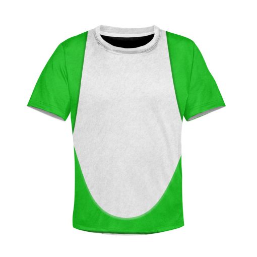 Gearhumans 3D Yoshi Costume Custom Kid Hoodie 5 Gearhumans 3D Yoshi Costume Custom Kid Hoodie - Image 5
