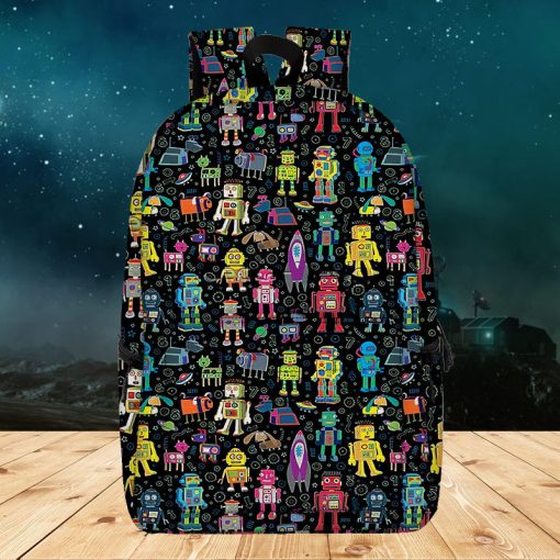 Gearhumans 3D Robots In Space Custom Backpack - Image 4