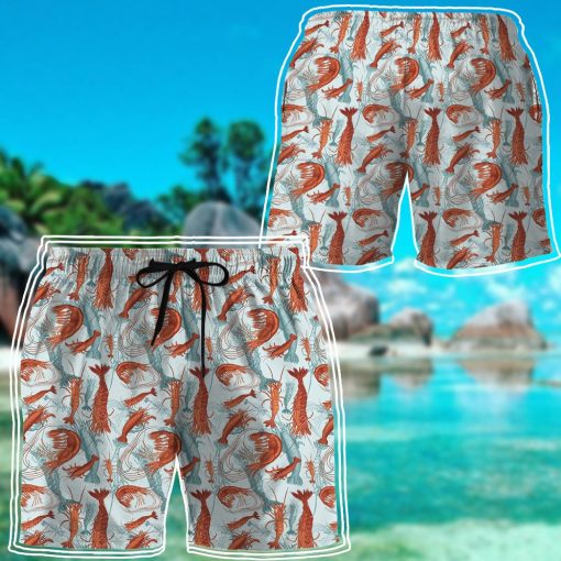 Gearhumans 3D Shrimps Fan Custom Hawaii Shirt - Image 12