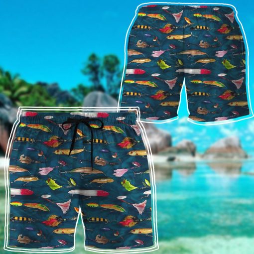 Gearhumans 3D Fishing Lures Custom Hawaii Shirt - Image 12