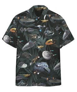 Gearhumans 3D S.T Space Ships Custom Hawaii Shirt