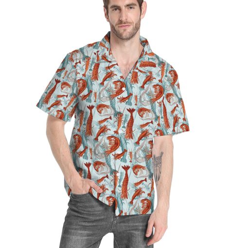 Gearhumans 3D Shrimps Fan Custom Hawaii Shirt - Image 5