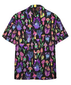 Gearhumans 3D Trippy Shrooms Hippie Fashion Custom Hawaii Shirt