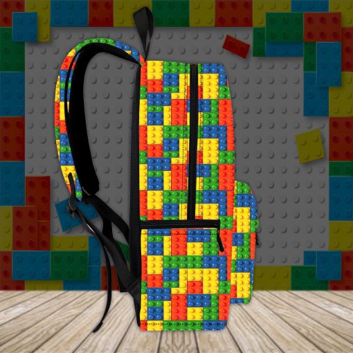 Gearhumans 3D Lego Lego Fabric Custom Backpack