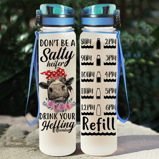 Gearhumans Heifer - Water Tracker Bottle