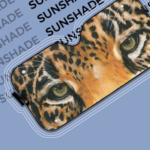 Gearhumans 3D Leopard Eyes Sunshade - Image 6