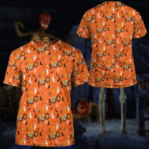 Gearhumans 3D SW Halloween Peekaboo Yoda Custom Tshirt Hoodie Apparel - Image 10