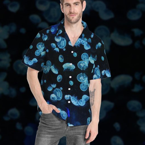 Gearhumans 3D Moon Jellies Custom Hawaii Shirt