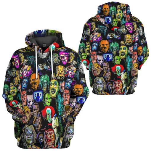 Gearhumans 3D Horror Collection Characters Custom Hoodie Tshirt Apparel - Image 5