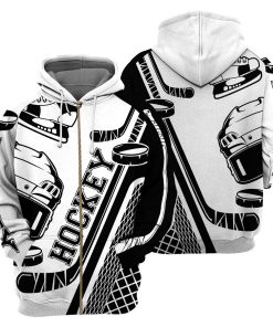 Gearhumans White Hockey - 3D All Over Printed Shirt