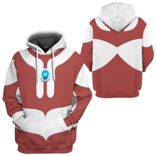 Gearhumans 3D Ultraman Custom Hoodie Tshirt Apparel - Image 5