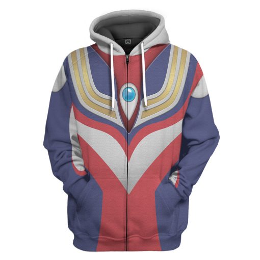 Gearhumans 3D Ultraman Tiga Custom Hoodie Tshirt Apparel - Image 4