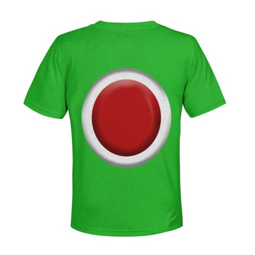 Gearhumans 3D Yoshi Costume Custom Kid Hoodie 6 Gearhumans 3D Yoshi Costume Custom Kid Hoodie - Image 6