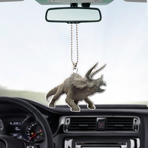 Gearhumans 3D Triceratops Dinosaur Custom Car Hanging