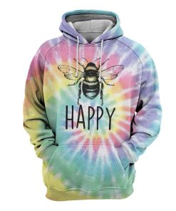 Gearhumans Bee Tie-Dye - 3D All Over Printed Shirt