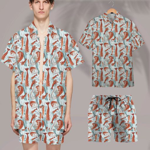 Gearhumans 3D Shrimps Fan Custom Hawaii Shirt - Image 7