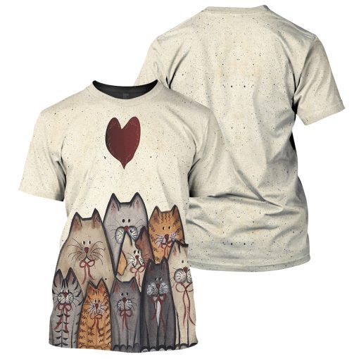 Gearhumans Cat - 3D All Over Printed Shirt