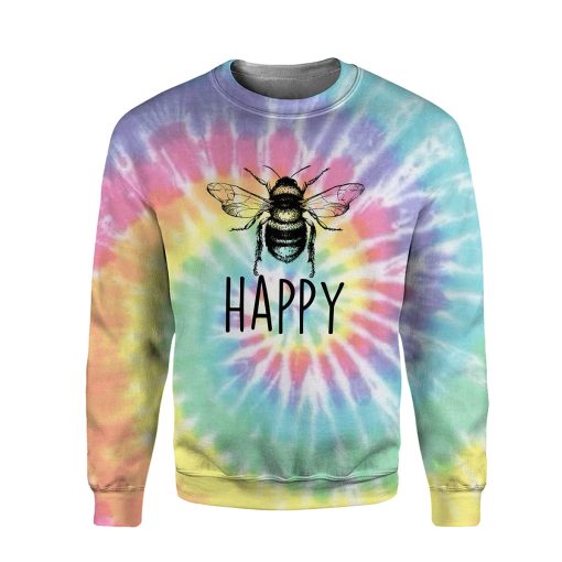 Gearhumans Bee Tie-Dye - 3D All Over Printed Shirt - Image 2