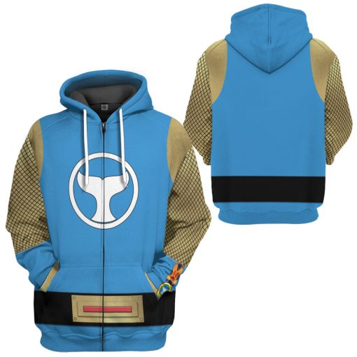 Gearhumans 3D The Blue Wind Rangers Ninja Storm Custom Tshirt Hoodie Apparel - Image 6