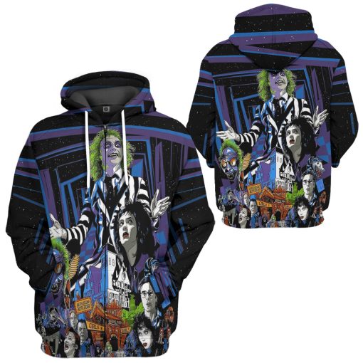 Gearhumans 3D Beetlejuice Time Custom Hoodie Tshirt Apparel - Image 8