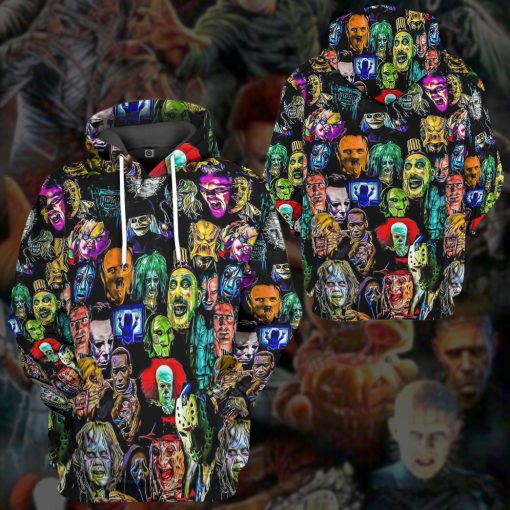 Gearhumans 3D Horror Collection Characters Custom Hoodie Tshirt Apparel - Image 10