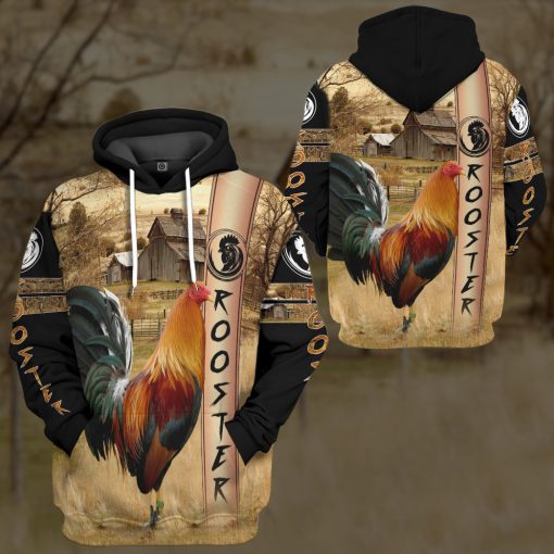 Gearhumans 3D Rooster Custom Tshirt Hoodie Apparel - Image 13
