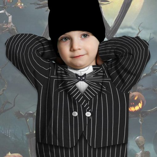 Gearhumans 3D Jack Skellington Halloween Cosplay Custom Kid Hoodie Tshirt Apparel 8 Gearhumans 3D Jack Skellington Halloween Cosplay Custom Kid Hoodie Tshirt Apparel - Image 8