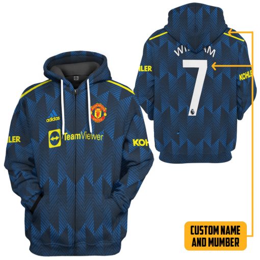 Gearhumans 3D MU CR7 Jersey Custom Name Custom Number Tshirt Hoodie Apparel - Image 8