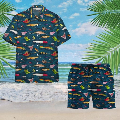 Gearhumans 3D Fishing Lures Custom Hawaii Shirt - Image 8