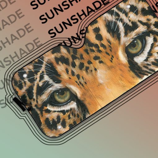 Gearhumans 3D Leopard Eyes Sunshade - Image 5