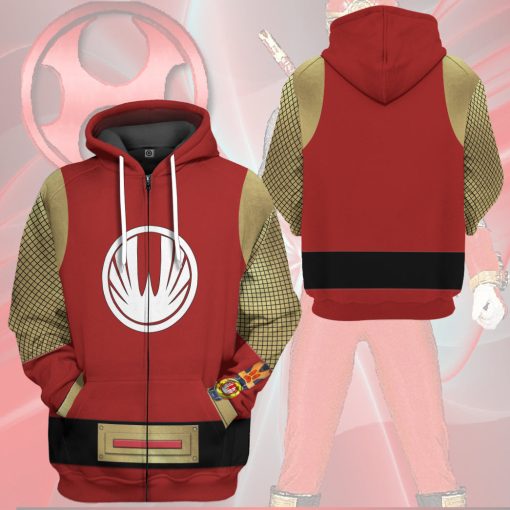 Gearhumans 3D The Red Wind Rangers Ninja Storm Custom Tshirt Hoodie Apparel - Image 11