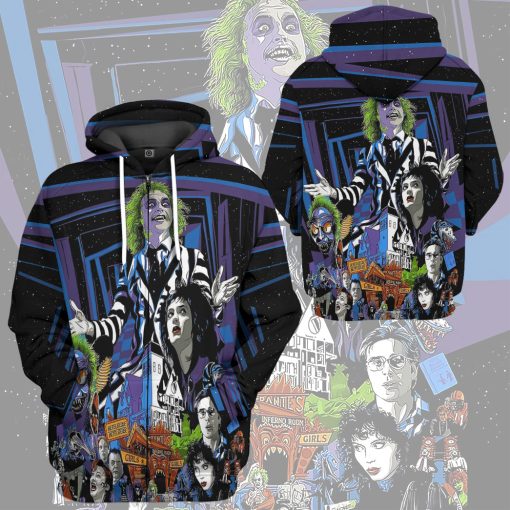 Gearhumans 3D Beetlejuice Time Custom Hoodie Tshirt Apparel - Image 11