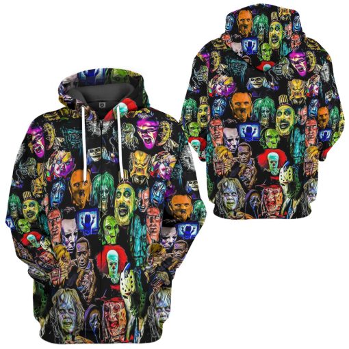 Gearhumans 3D Horror Collection Characters Custom Hoodie Tshirt Apparel - Image 8