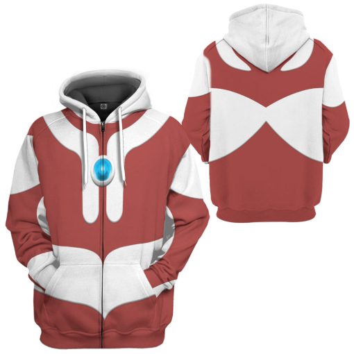 Gearhumans 3D Ultraman Custom Hoodie Tshirt Apparel - Image 8