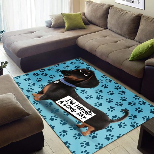 Gearhumans I Have A Long Day- Dachshund Dog Rug - Image 2