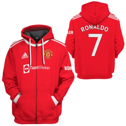 Gearhumans 3D MU CR7 Jersey Custom Tshirt Hoodie Apparel - Image 8
