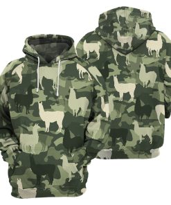 Gearhumans Llamas Camo - 3D All Over Printed Shirt