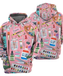 Gearhumans Art Teacher In Pink - 3D All Over Printed Shirt